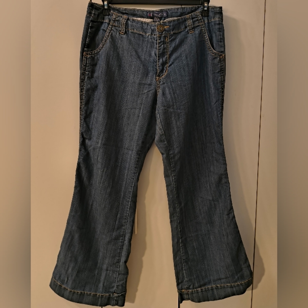 Baccini Flare Wide Leg Blue Jeans Great Condition! Size 14